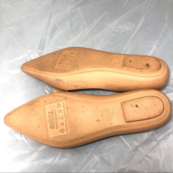 Melissa Maisie II Bow Flats Tan 7 FINAL SALE - Picture 7 of 8